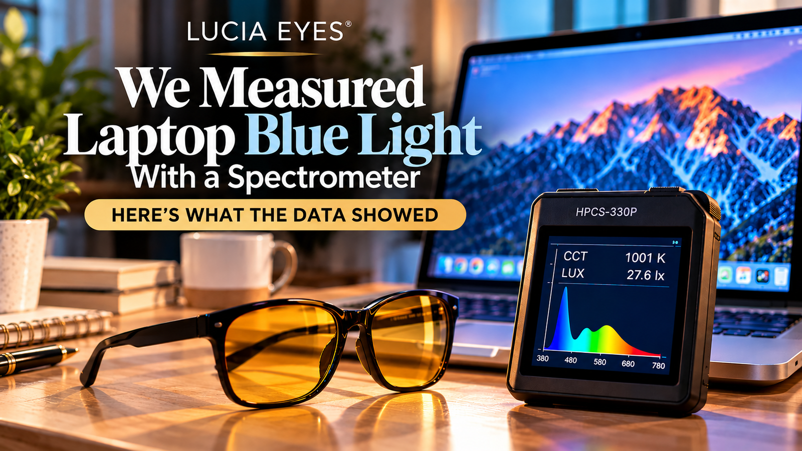We Measured Laptop Blue Light With a Spectrometer. Here's What the Data Showed